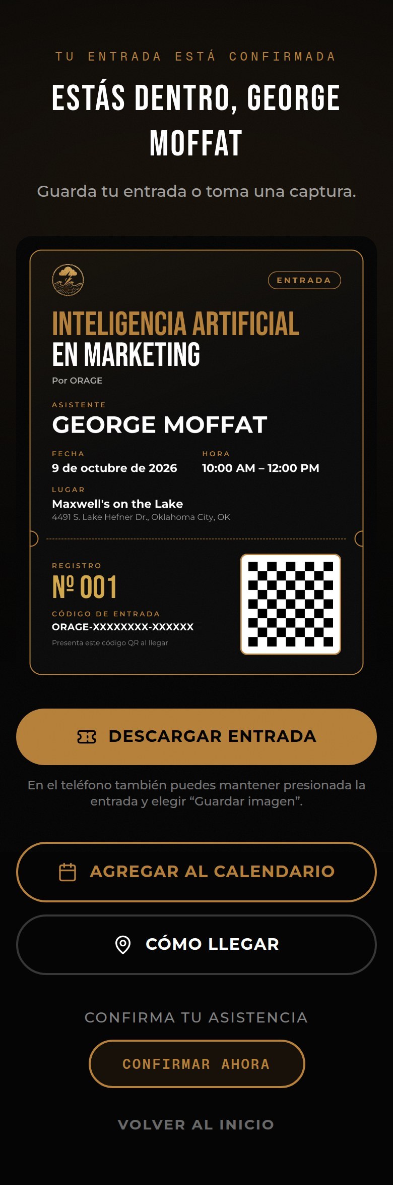 Your ticket